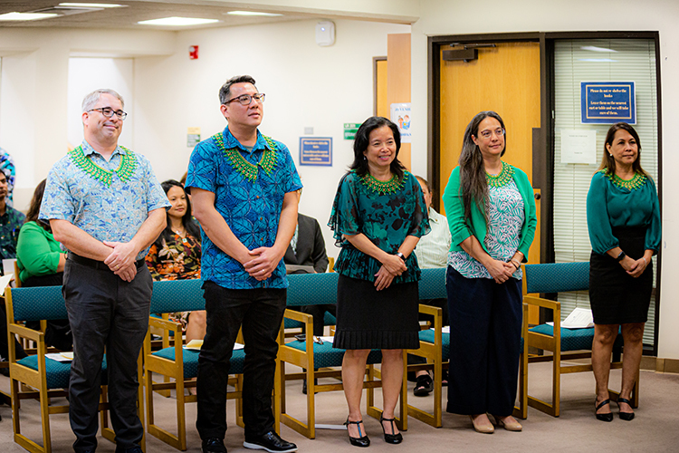 University of Guam's new Phi Kappa Phi chapter officers