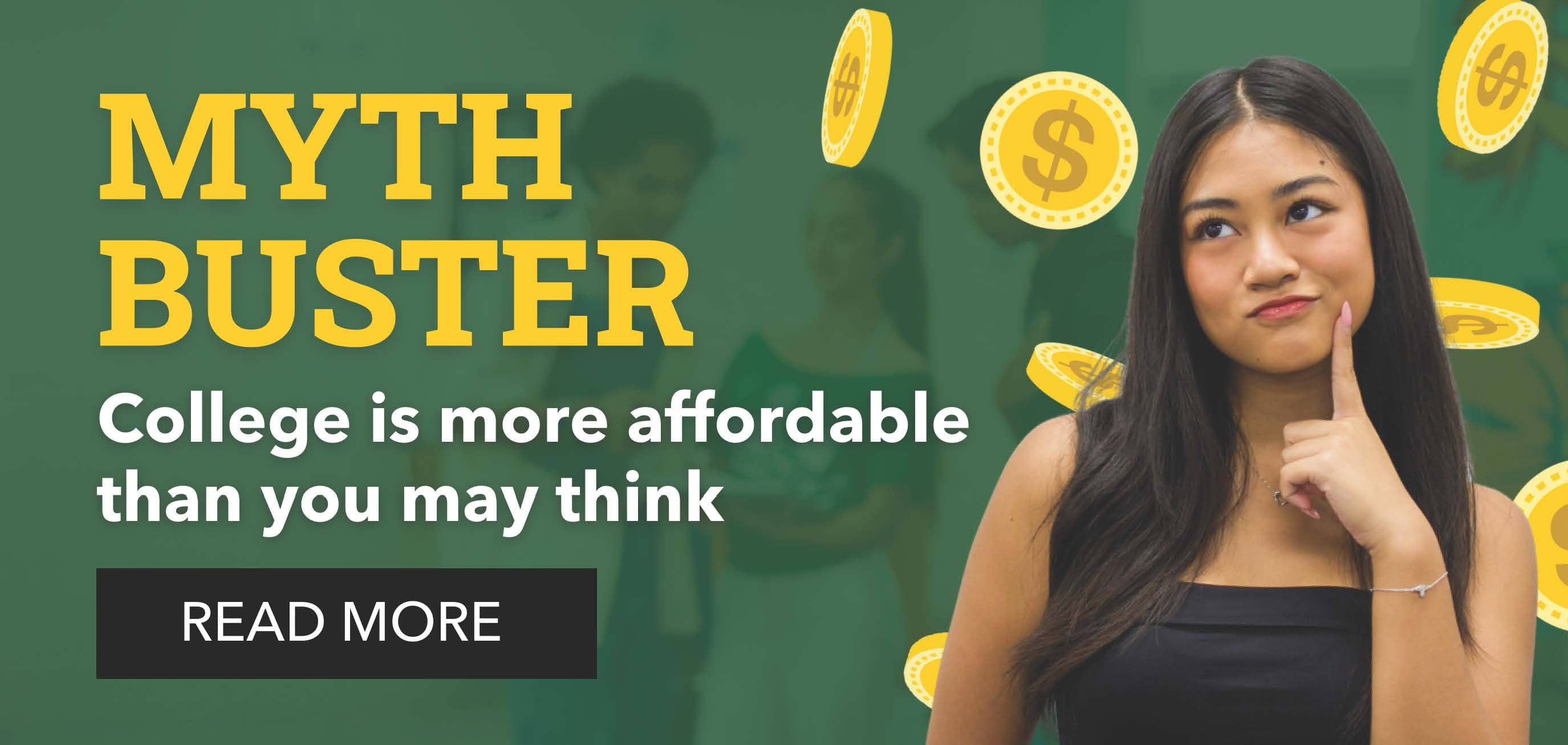 Article: Myth buster college is more affordable than you think