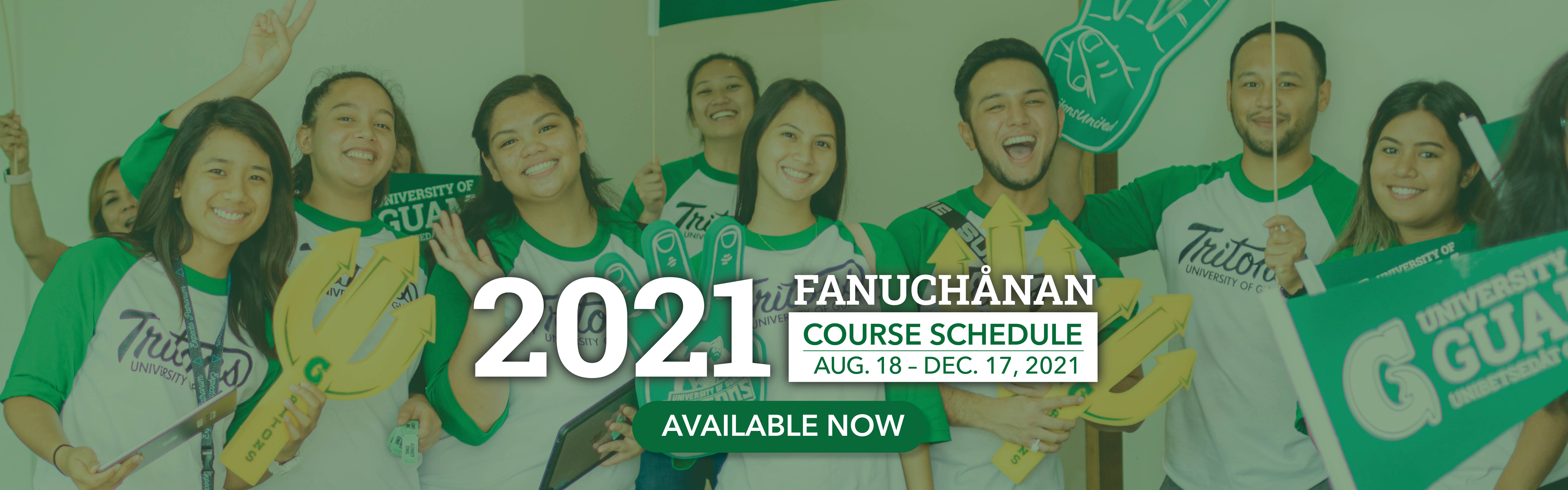 Fanuchanan 2021 Course Schedule