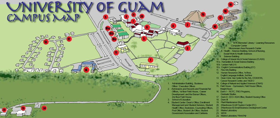 guam map