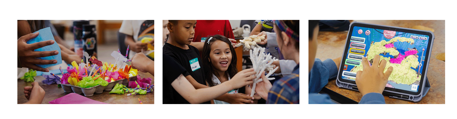 Collage of STEM Saturday Activities