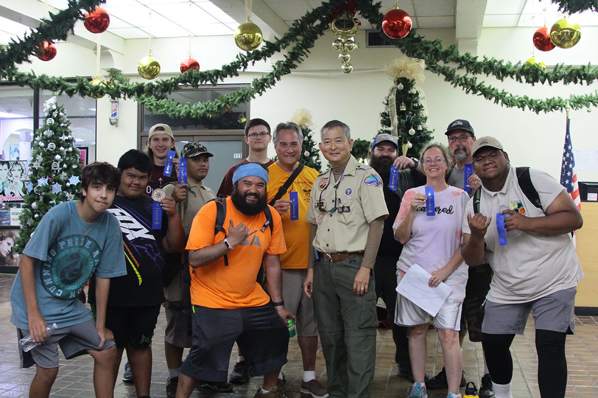 Boys Scouts use Trees and Shrubs book