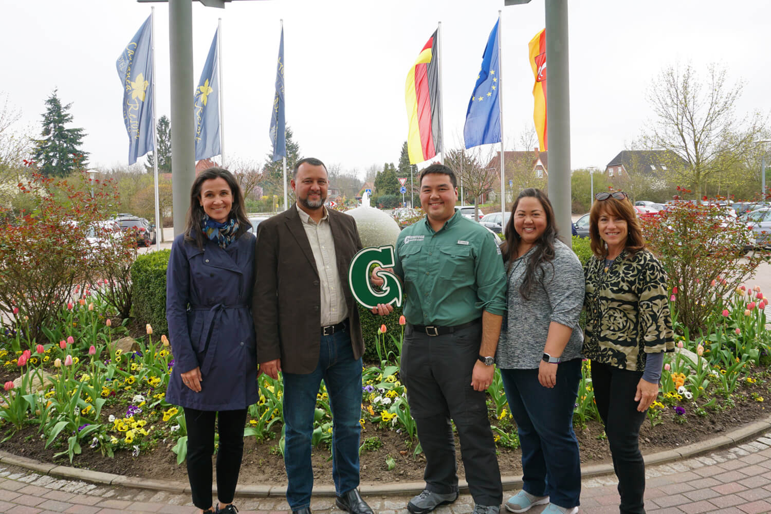  (From left) Jennifer Carter, Kā`eo Duarte, Austin Shelton, Talia Ruth and Shawn Kanaiaupuni