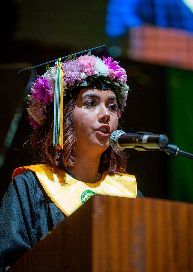 Natasha D. Hagans, valedictorian