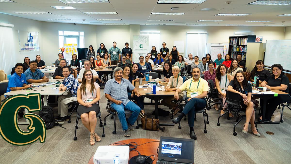 Presenters from ASU gave a workshop at UOG on a circular economy attended by 50 participants.