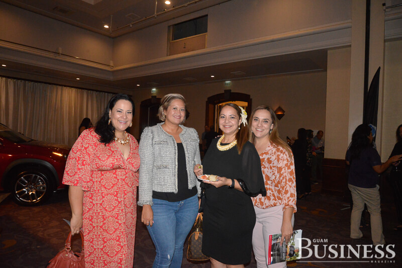 2003 Alumna Tasi Q. Peddicord (second from left) at the Guam Business Magazine event on Sept. 13.