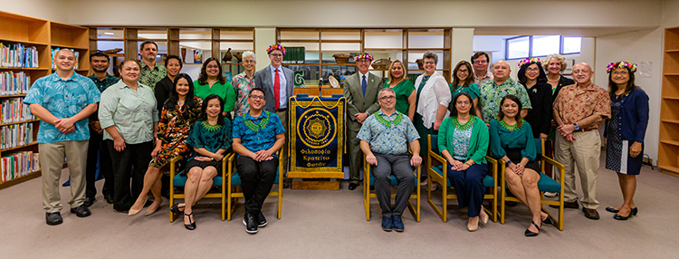 Group photo of UOG Phi Kappa Phi members