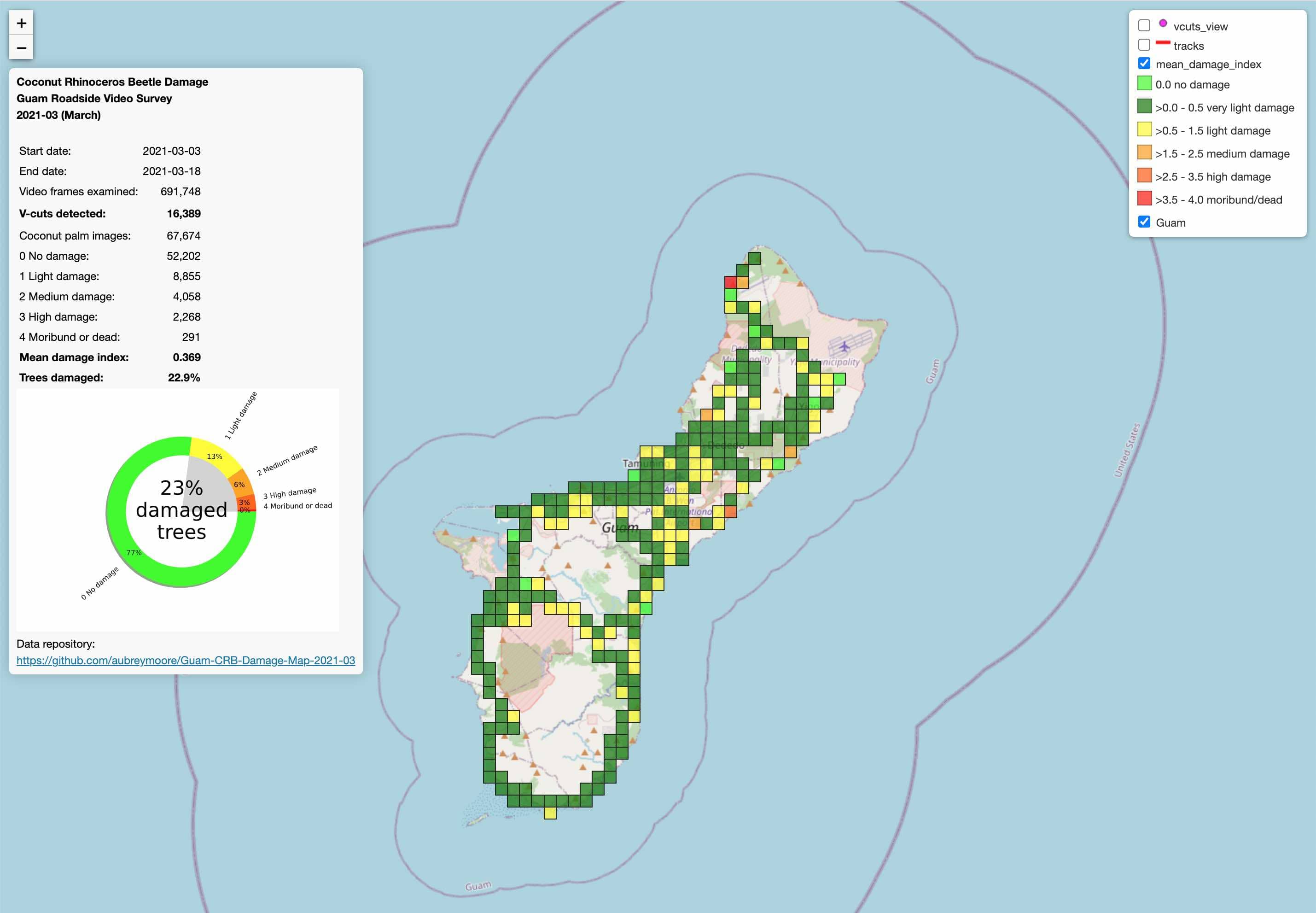 Damage map