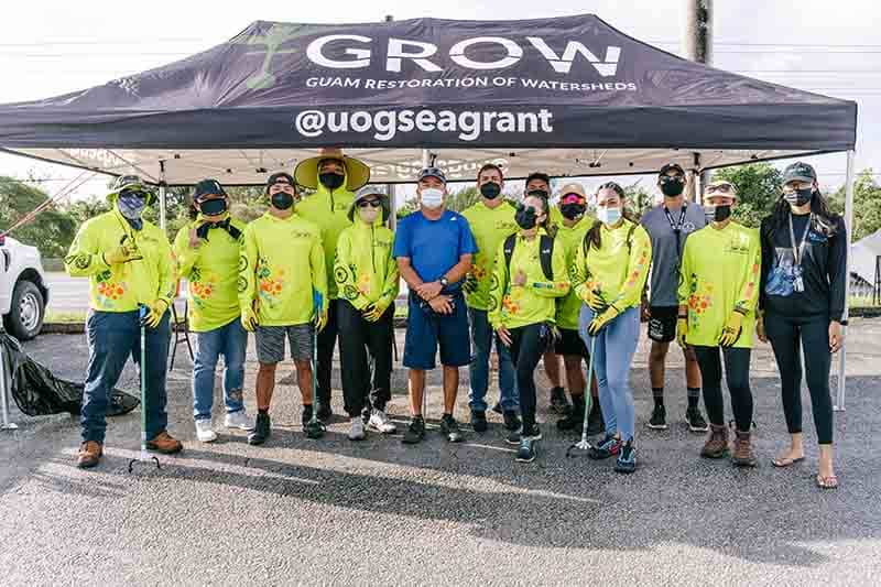 Members of Members of the second cohort of the Guam Green Growth Conservation Corps