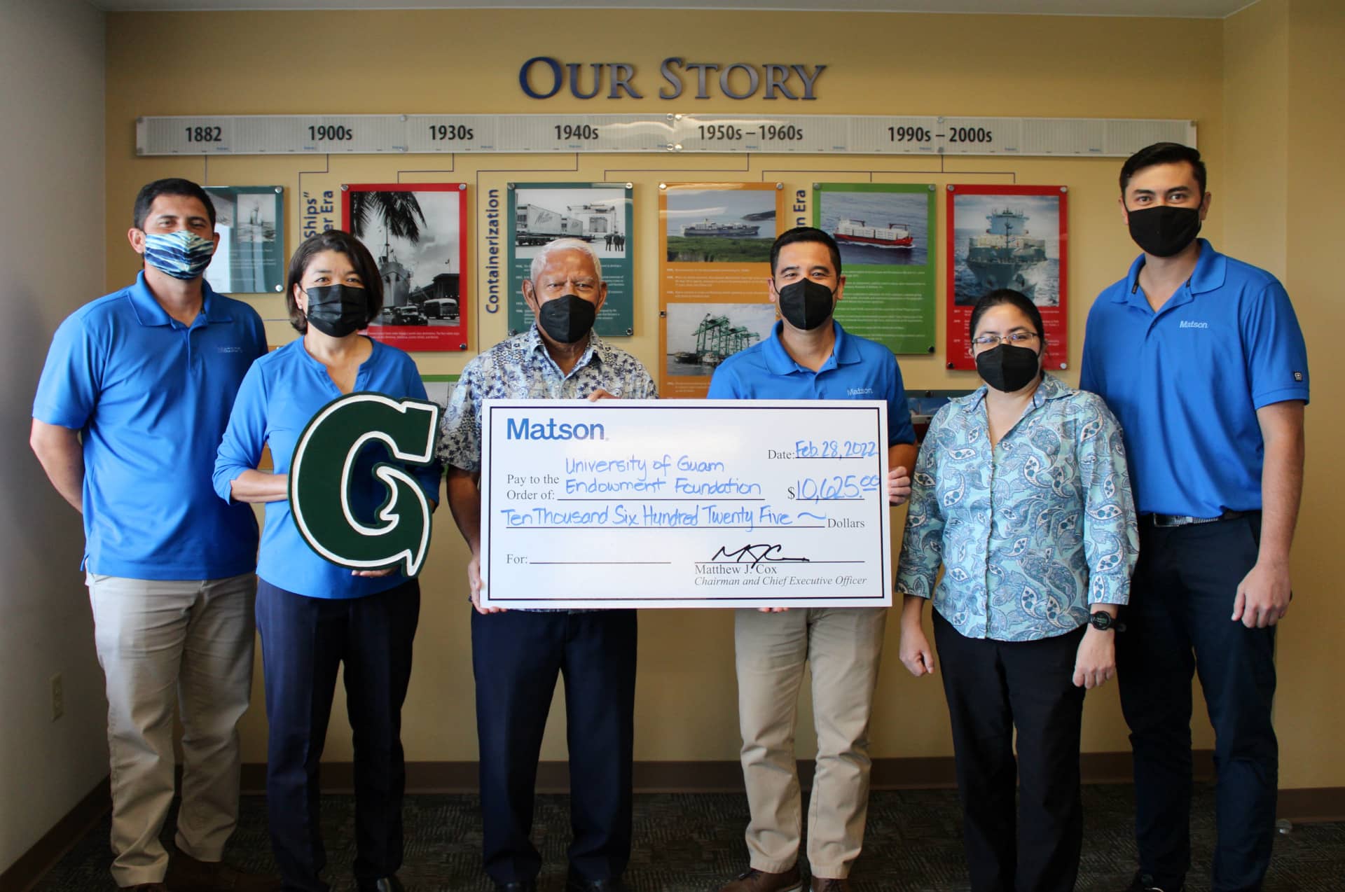 Matson donation to UOG