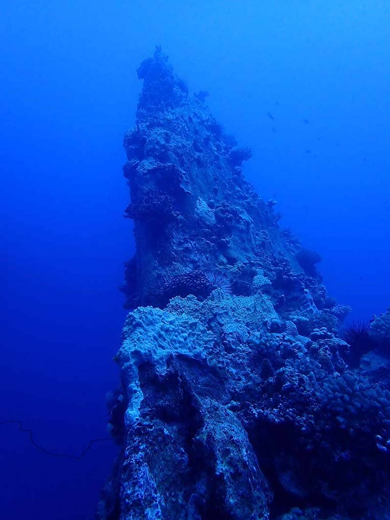 A volcanic formation in Maug Islands