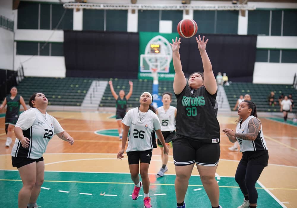 Trinity Edilyoung led the Lady Tritons with 13 points on Saturday night.