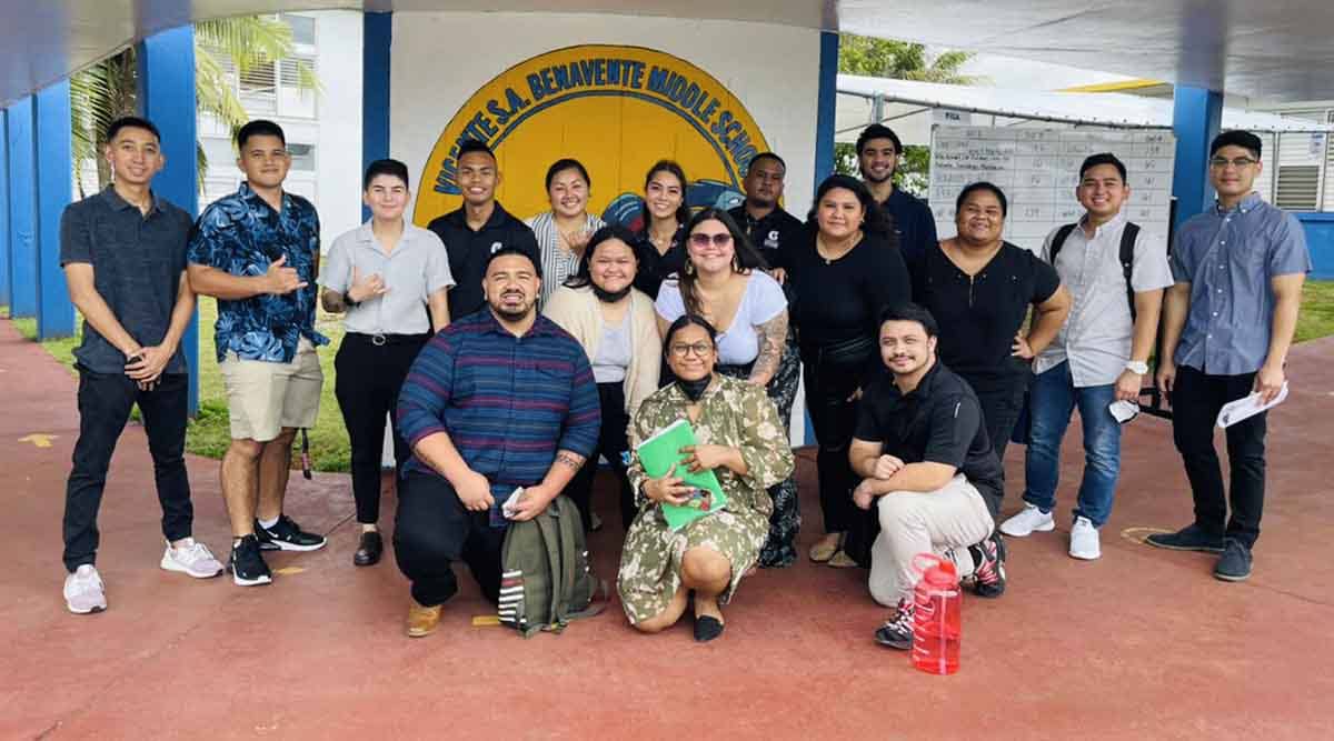 Group photo of Fañomnåkan 2022 Criminal Justice Capstone class