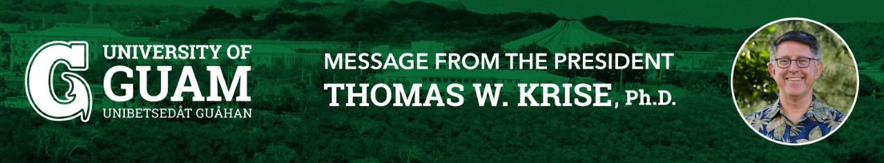 President Thomas W. Krise writes a letter to our island community