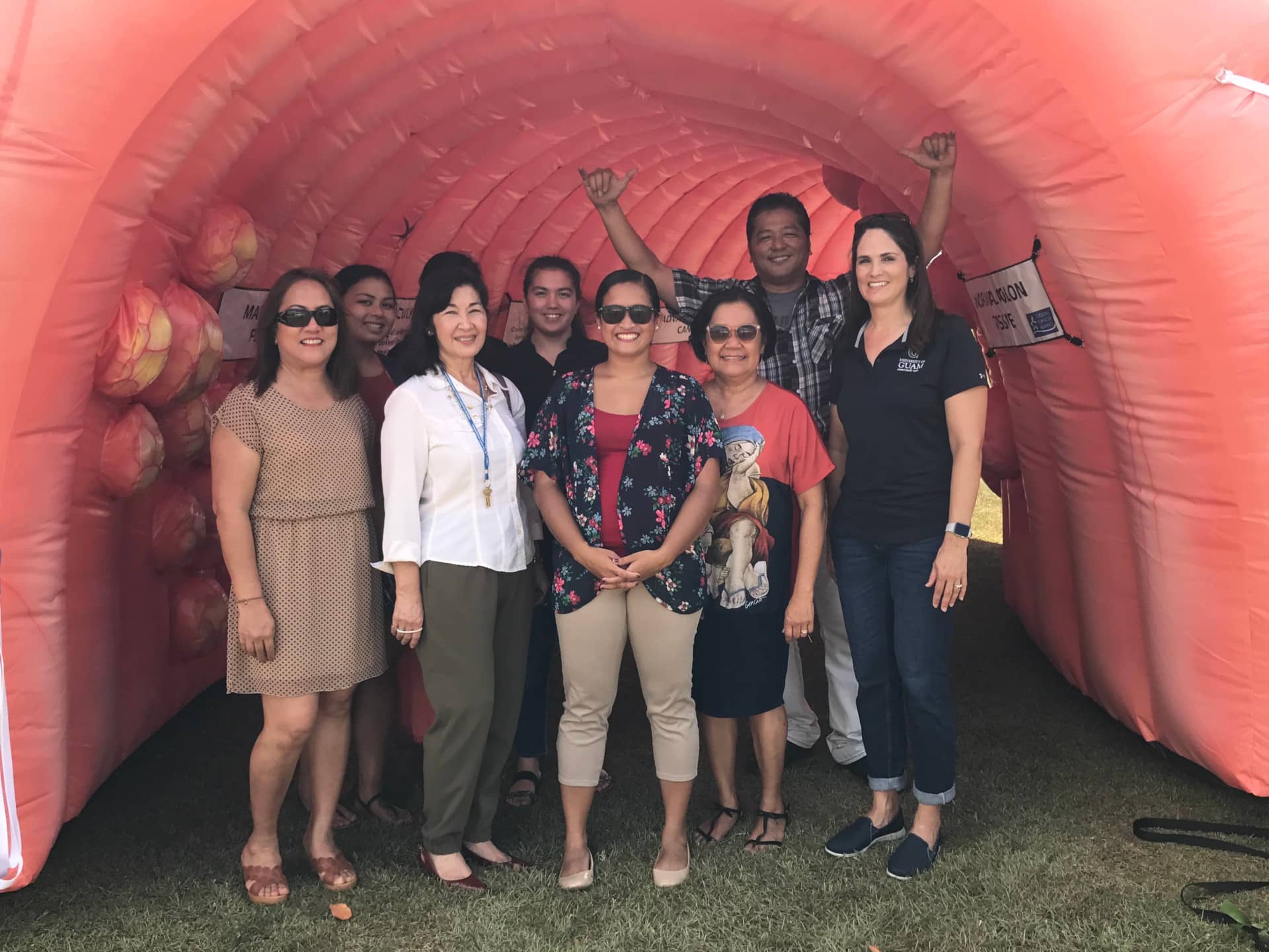 Dr. Rachael Leon Guerrero, first from right, in 2012.