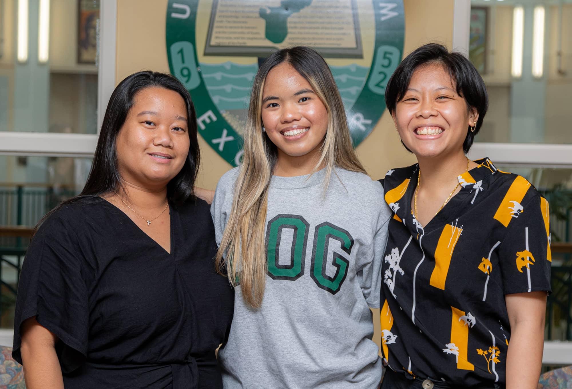 3 female Triton students who received scholarships