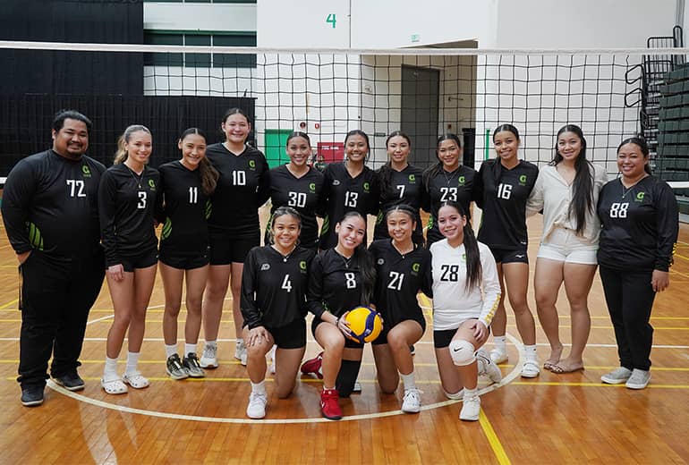 UOG Lady Tritons Volleyball League Team Photo