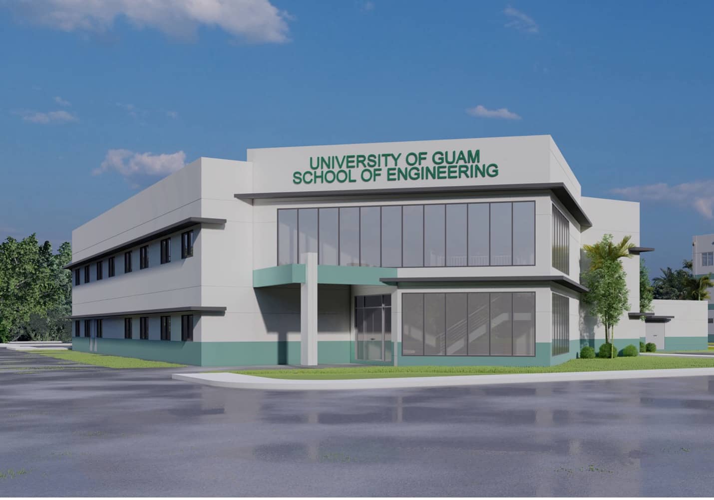 3D Mockup of future School of Engineering building