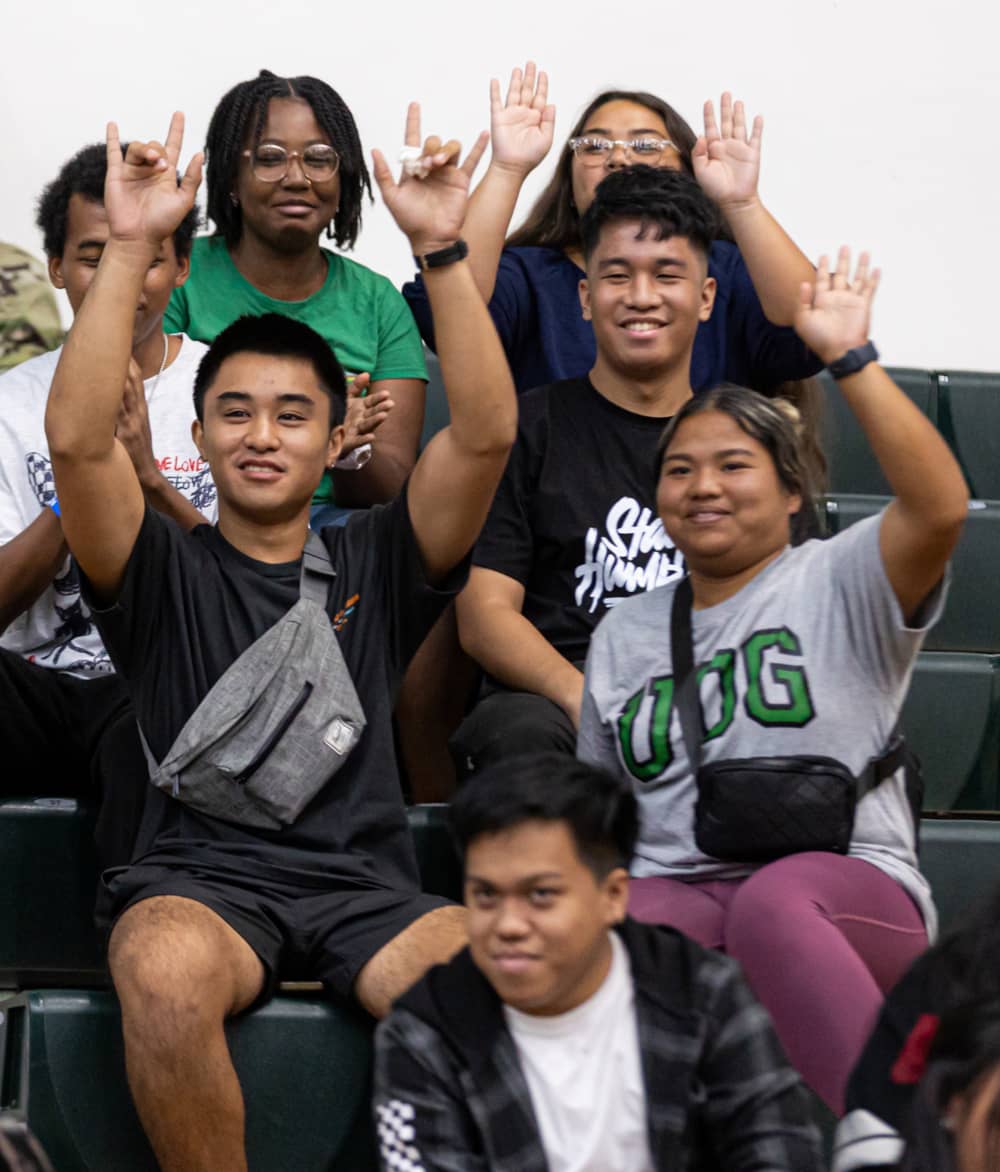 New students attend orientation at the Calvo Field House at the University of Guam 