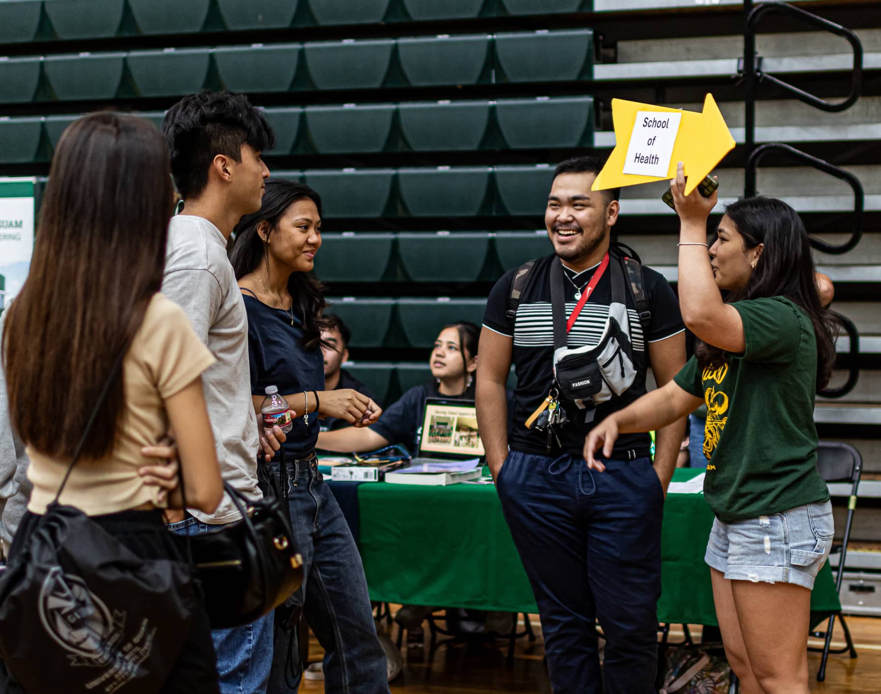 New students attend orientation at the Calvo Field House at the University of Guam 