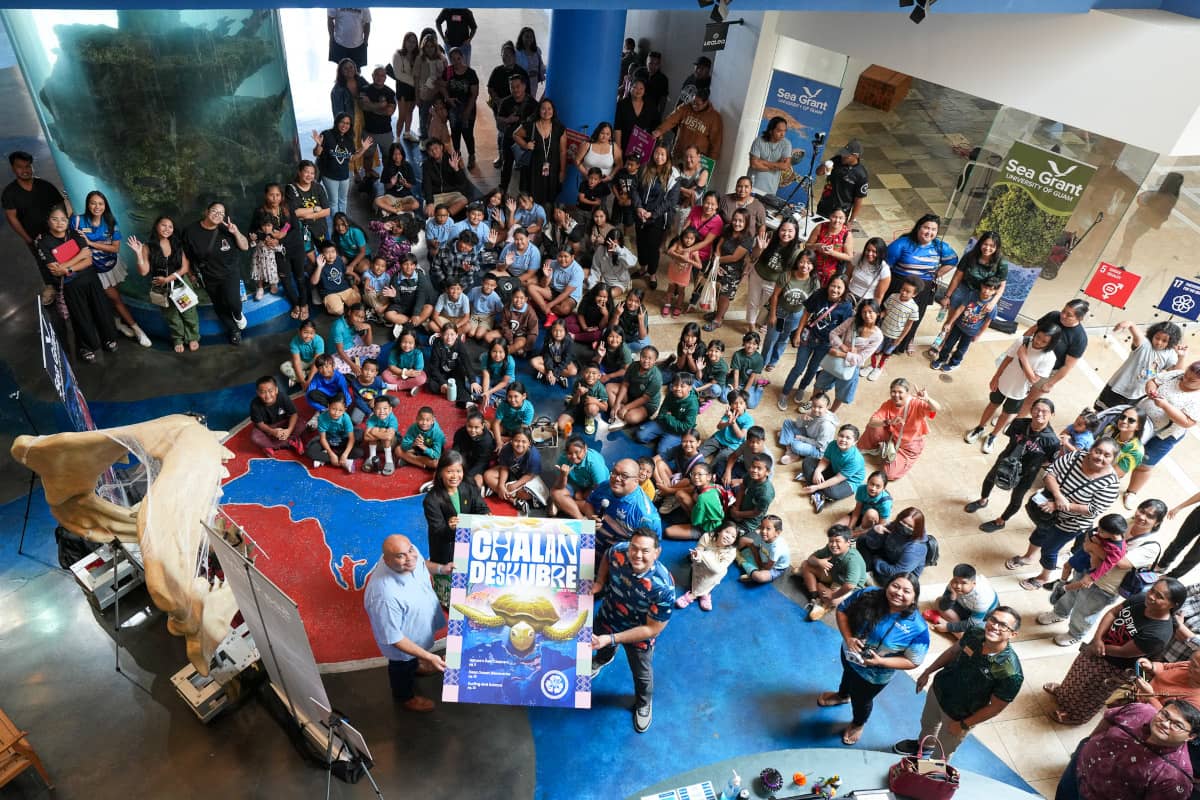 Students, members of the WAVE Club, teachers and the public joined the UOG Center for Island Sustainability and Sea Grant