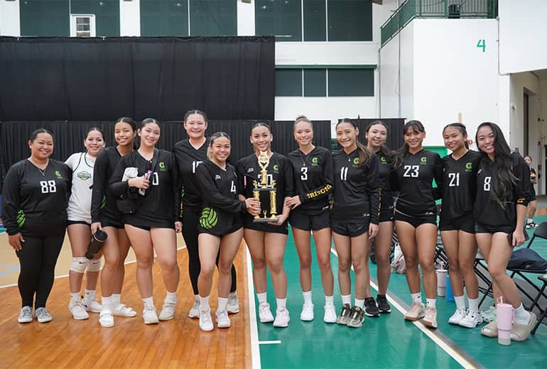 Group photo of Guam Pro I volleyball team