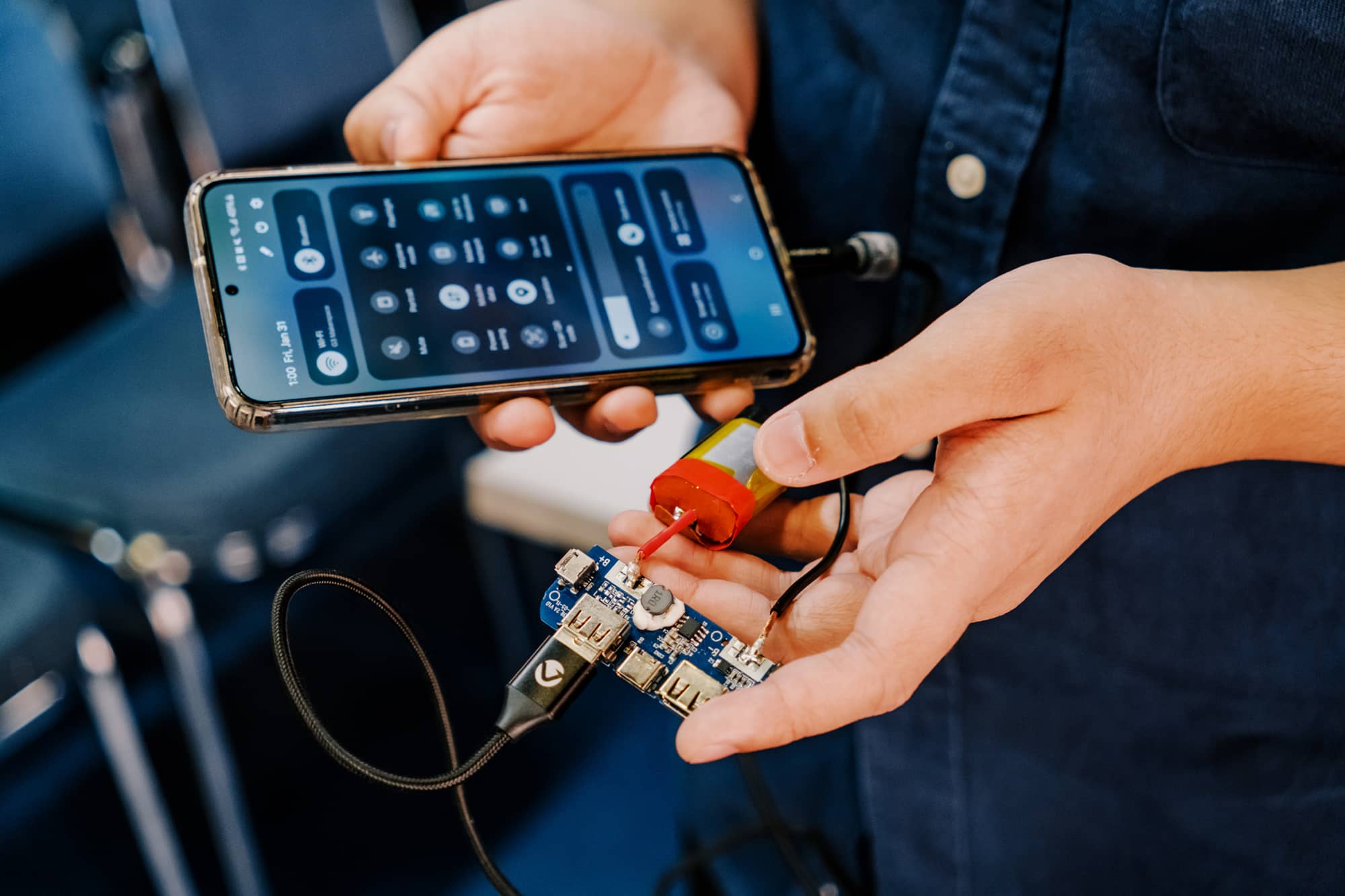 Power bank prototype using vape batteries